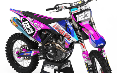 Graphics Kit LUCAS OIL PINK : The best kit for your bike