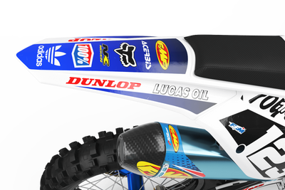 Graphics Kit LUCAS OIL WHITE : The best kit for your bike
