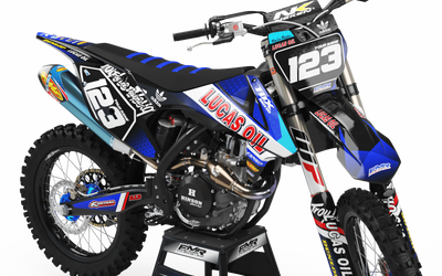 Graphics Kit LUCAS OIL BLACK : The best kit for your bike