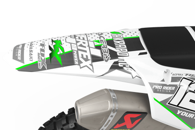 KAWASAKI Graphics Kit VERTEX White