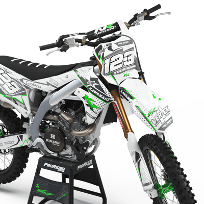KAWASAKI Graphics Kit VERTEX White
