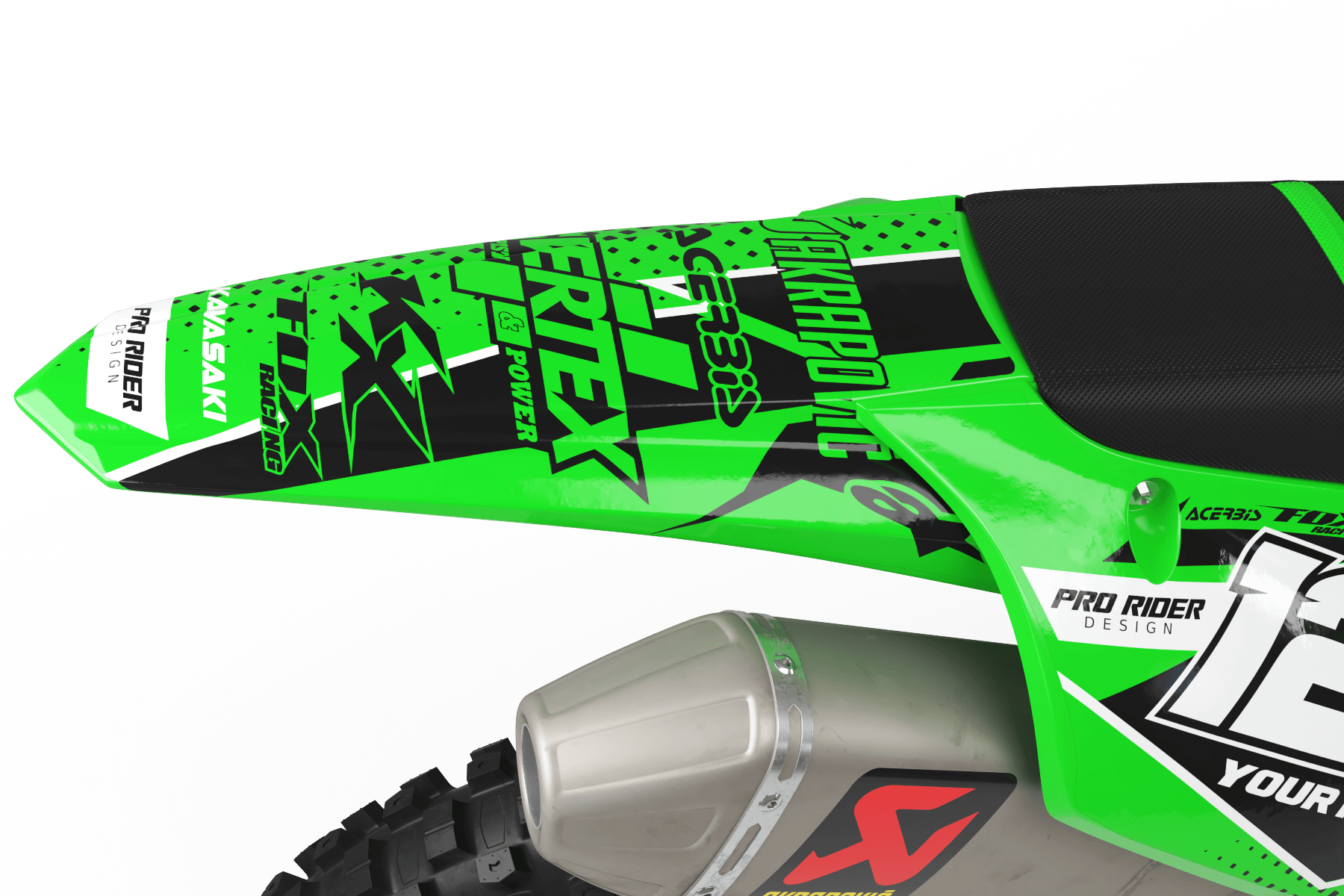 KAWASAKI Graphics Kit VERTEX Green