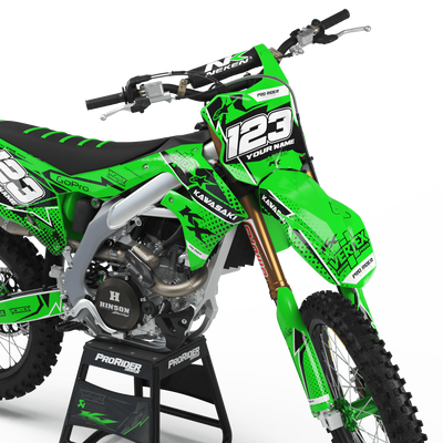 KAWASAKI Graphics Kit VERTEX Green