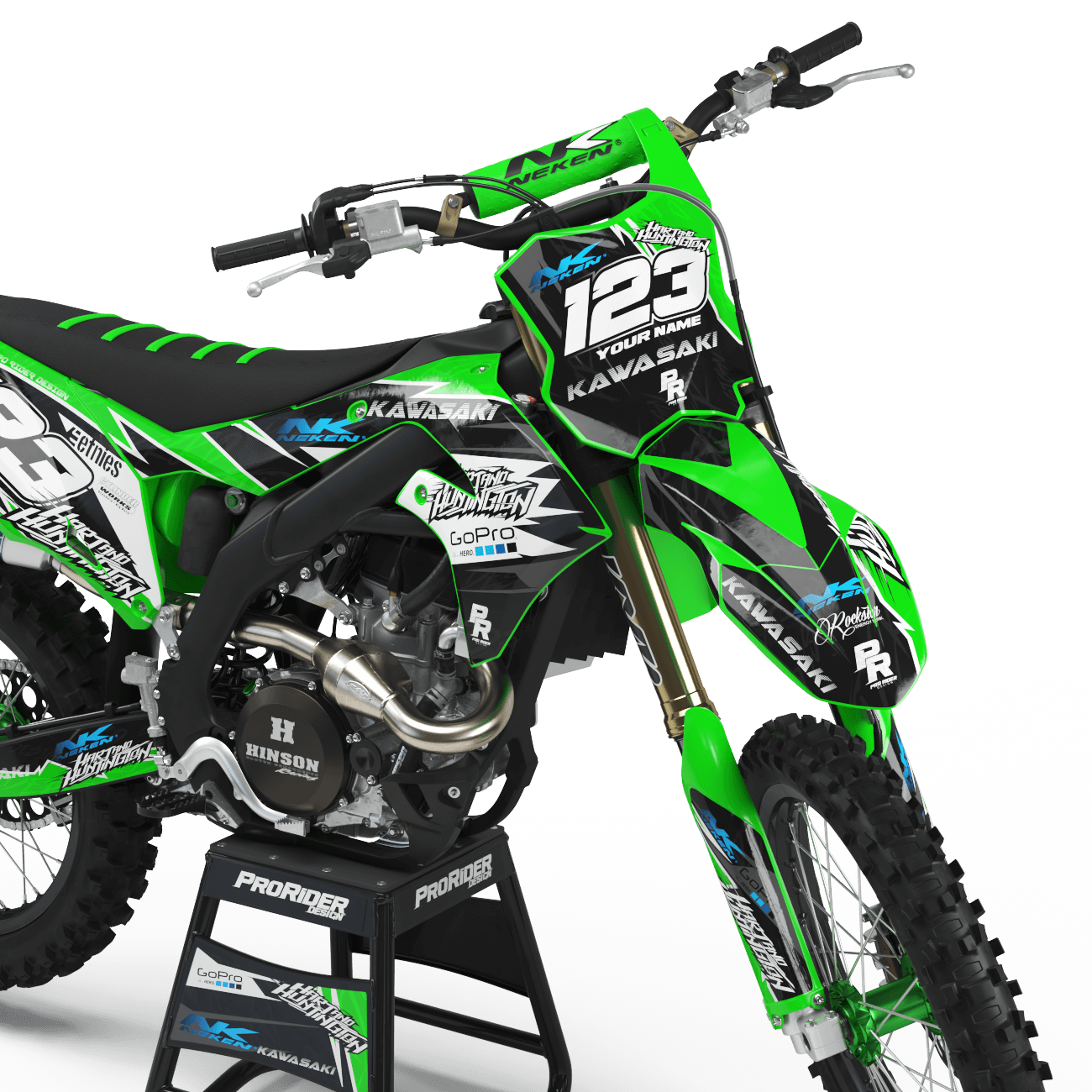 KAWASAKI Graphics Kit GO PRO hart and huntington