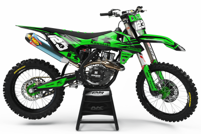 Kawasaki Graphics FACTORY NEKEN BLACK GREEN: Guaranteed quality