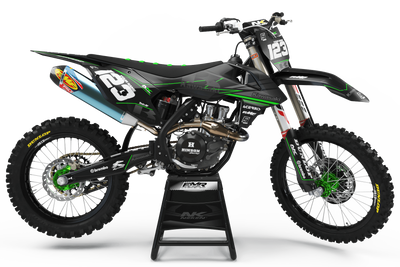 Kawasaki Graphics FACTORY NEKEN BLACK MATT : Guaranteed quality