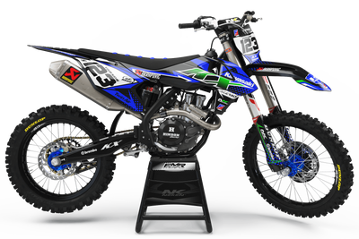 Kawasaki graphics FACTORY ENERGY BLUE GREEN : breathtaking kit Graphics