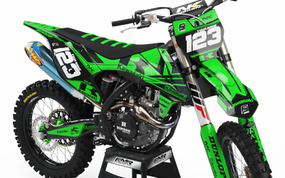 Kawasaki Graphics FACTORY NEKEN BLACK GREEN: Guaranteed quality