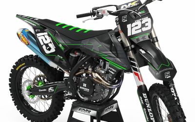 Kawasaki Graphics FACTORY NEKEN BLACK MATT : Guaranteed quality