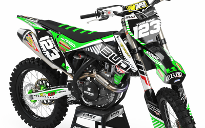 Kawasaki Graphics BUD Racing kawasaki : Ultra shock resistant
