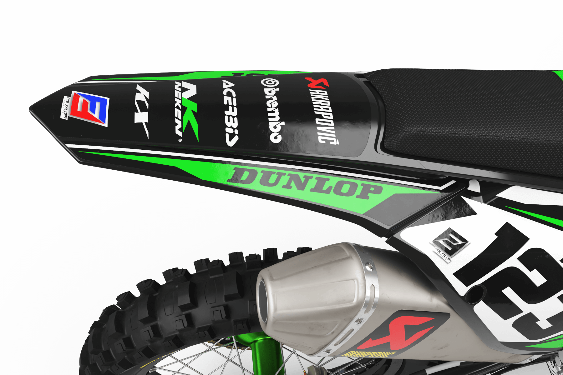 Kawasaki graphics FACTORY ENERGY GREEN : breathtaking kit Graphics