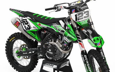 Kawasaki graphics FACTORY ENERGY GREEN : breathtaking kit Graphics
