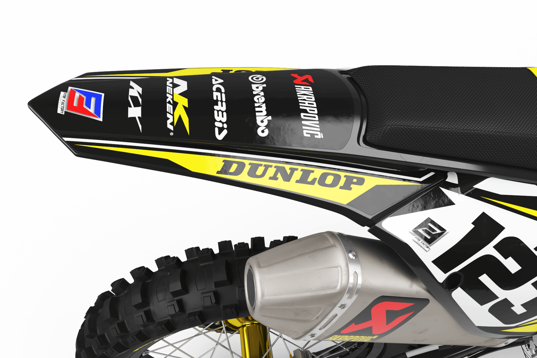 Kawasaki graphics FACTORY ENERGY YELLOW : breathtaking kit Graphics
