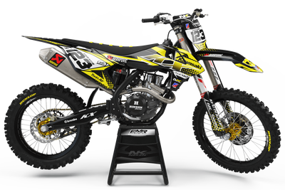 Kawasaki graphics FACTORY ENERGY YELLOW : breathtaking kit Graphics