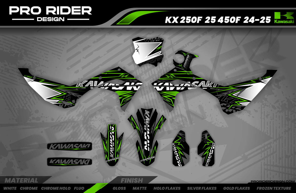 Kawasaki Full Graphics Kit | Redbud