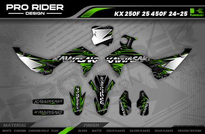 Kawasaki Full Graphics Kit | Redbud
