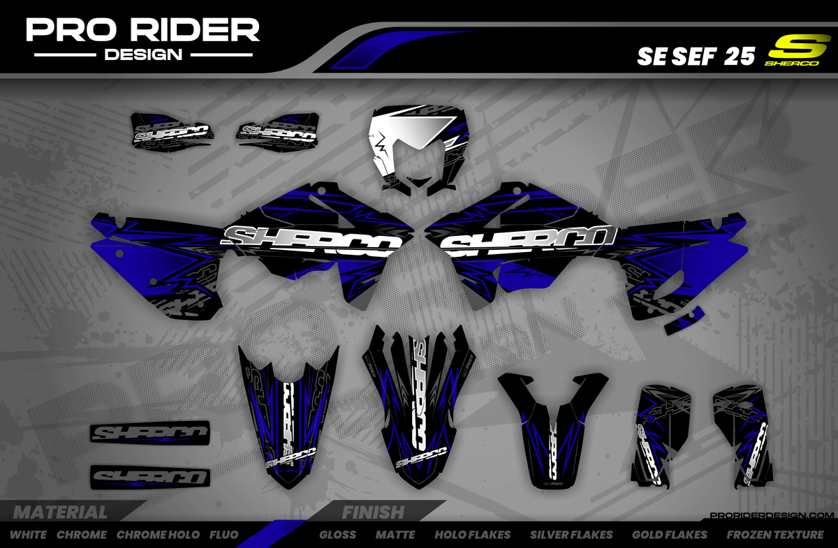 SHERCO Full Graphics Kit | Steel city