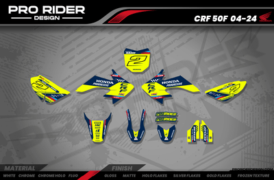 HONDA CRF 50 / 70 / 80 / 100 / 110 / 125 Full Graphics kit | Powercore neon