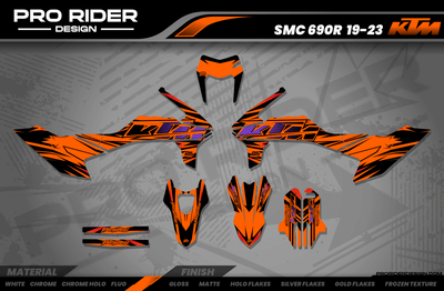KTM SUPERMOTO Full Graphics Kit | Stock V2 purple