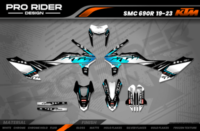 KTM SUPERMOTO Full Graphics Kit | Proline Teal
