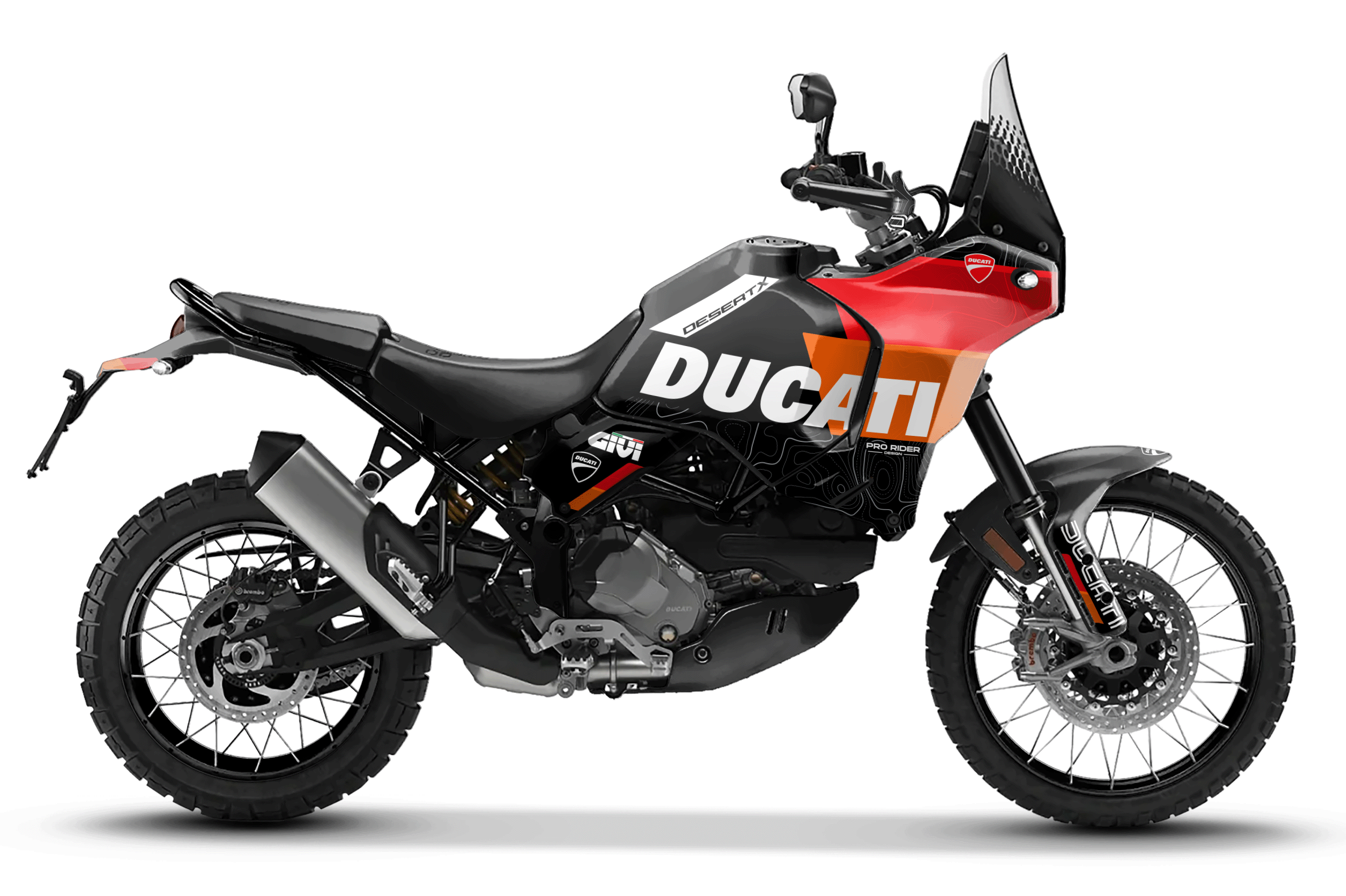 Ducati Desert X Full Graphics Kit | Naklova