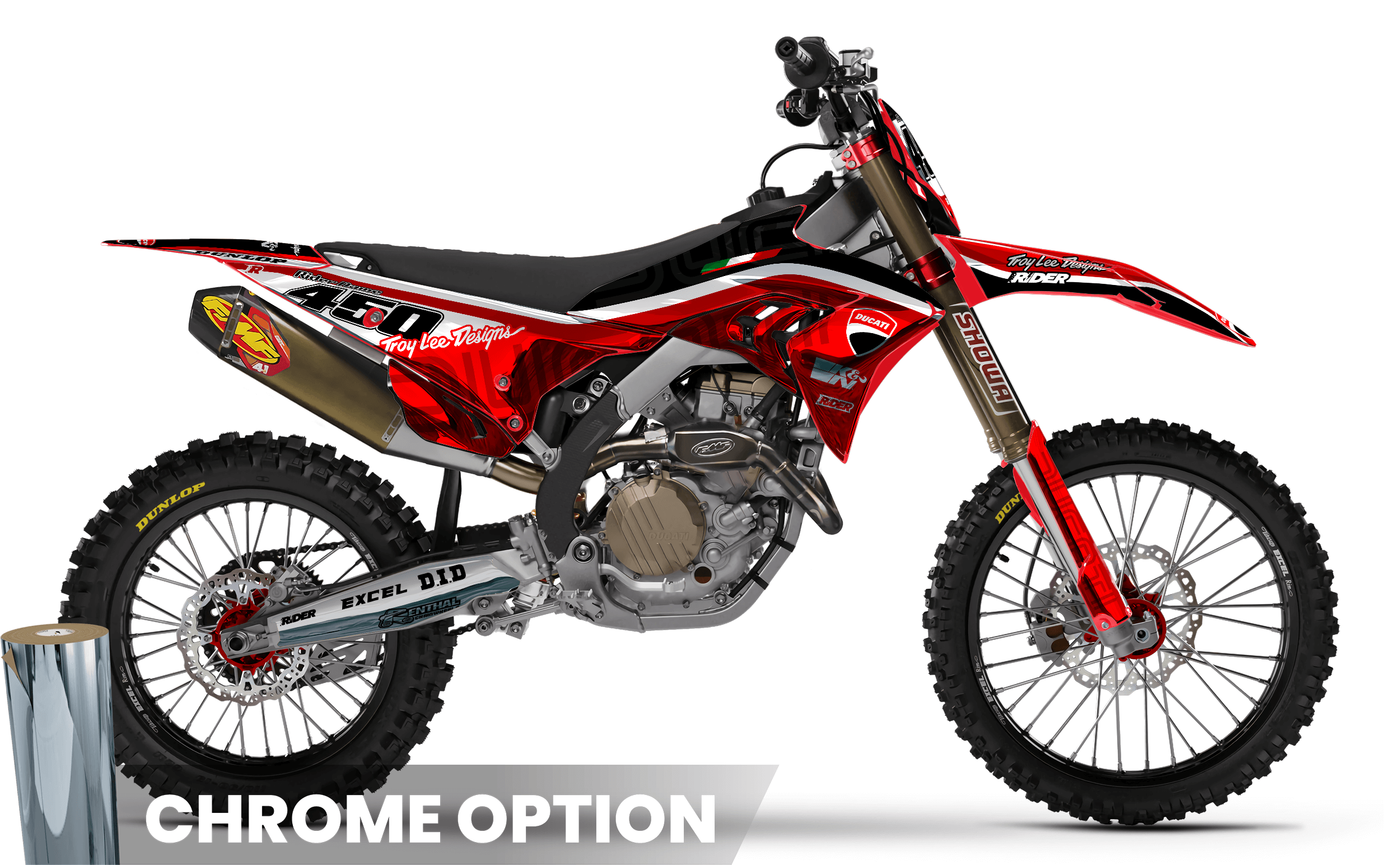 MX TEST Full Graphics Kit DUCATI