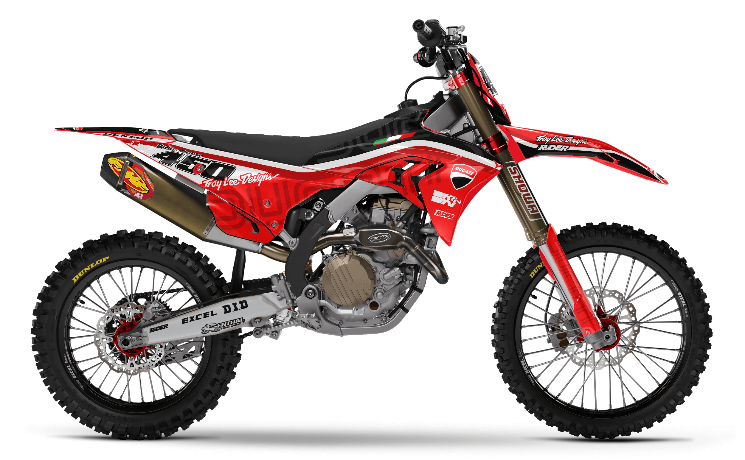 MX TEST Full Graphics Kit DUCATI