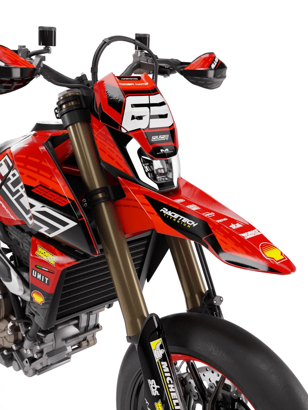 Ducati Hypermotard 698 Full Graphics Kit | Hypero
