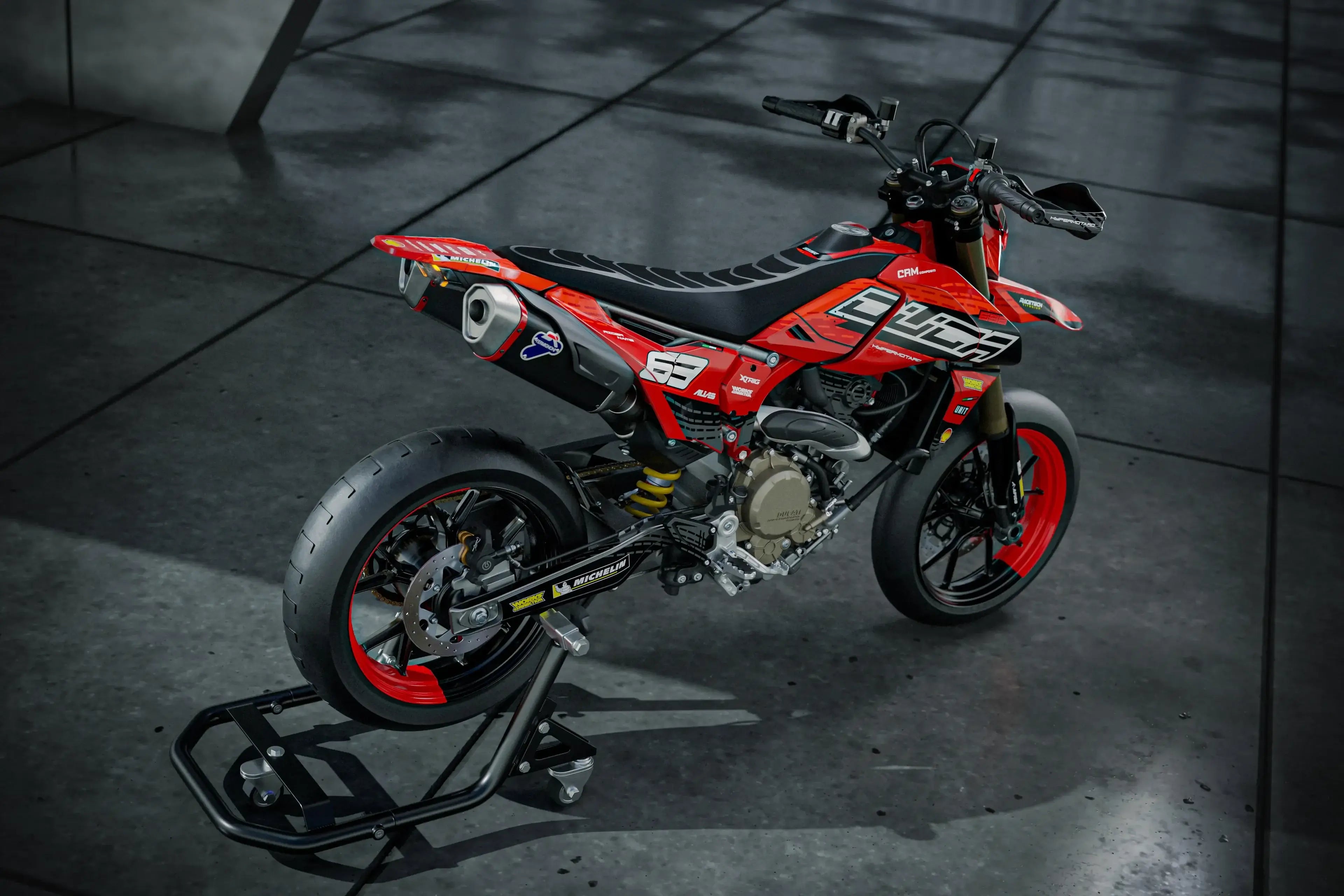 Ducati Hypermotard 698 Full Graphics Kit | Hypero