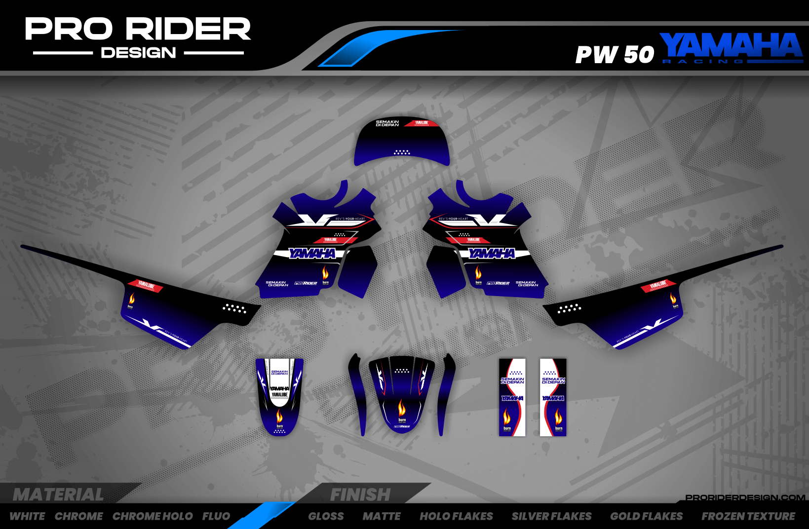 Yamaha Pw-Ttr Full Graphics Kit | Fire power