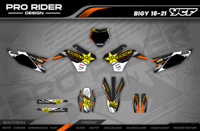 Graphics Kit ROCKSTAR Limited edition ORANGE : Really cheap