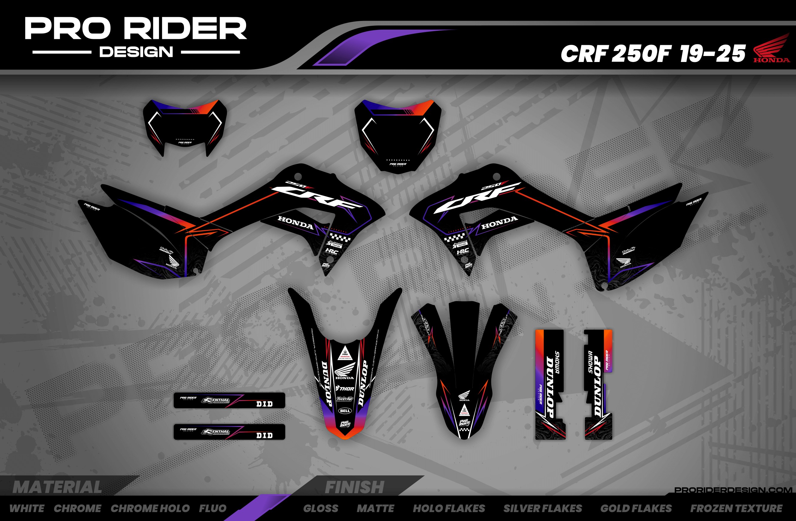 Graphics Kit HONDA BLINK PURP