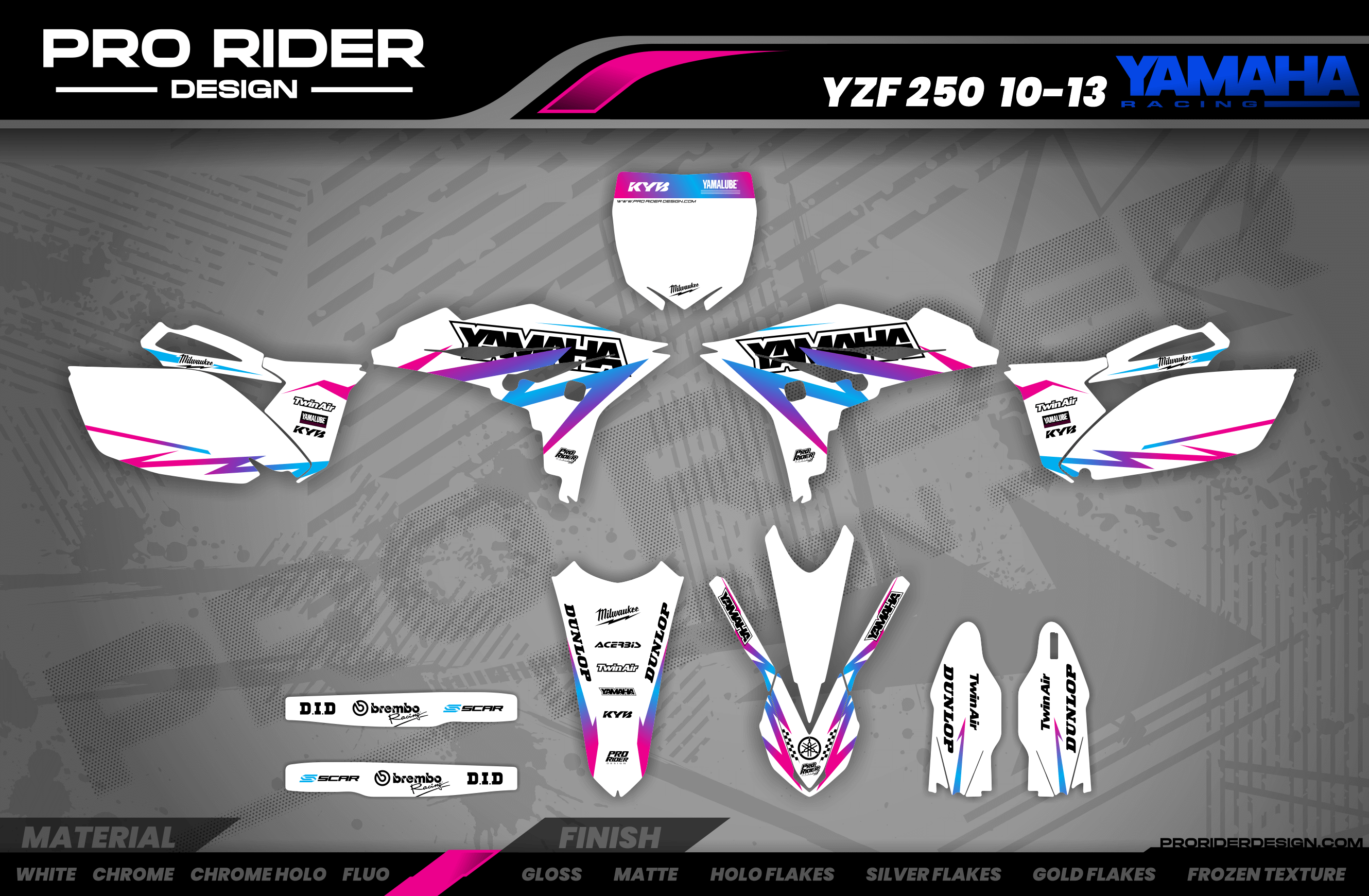 Yamaha graphics KIT WHITE MATADOR