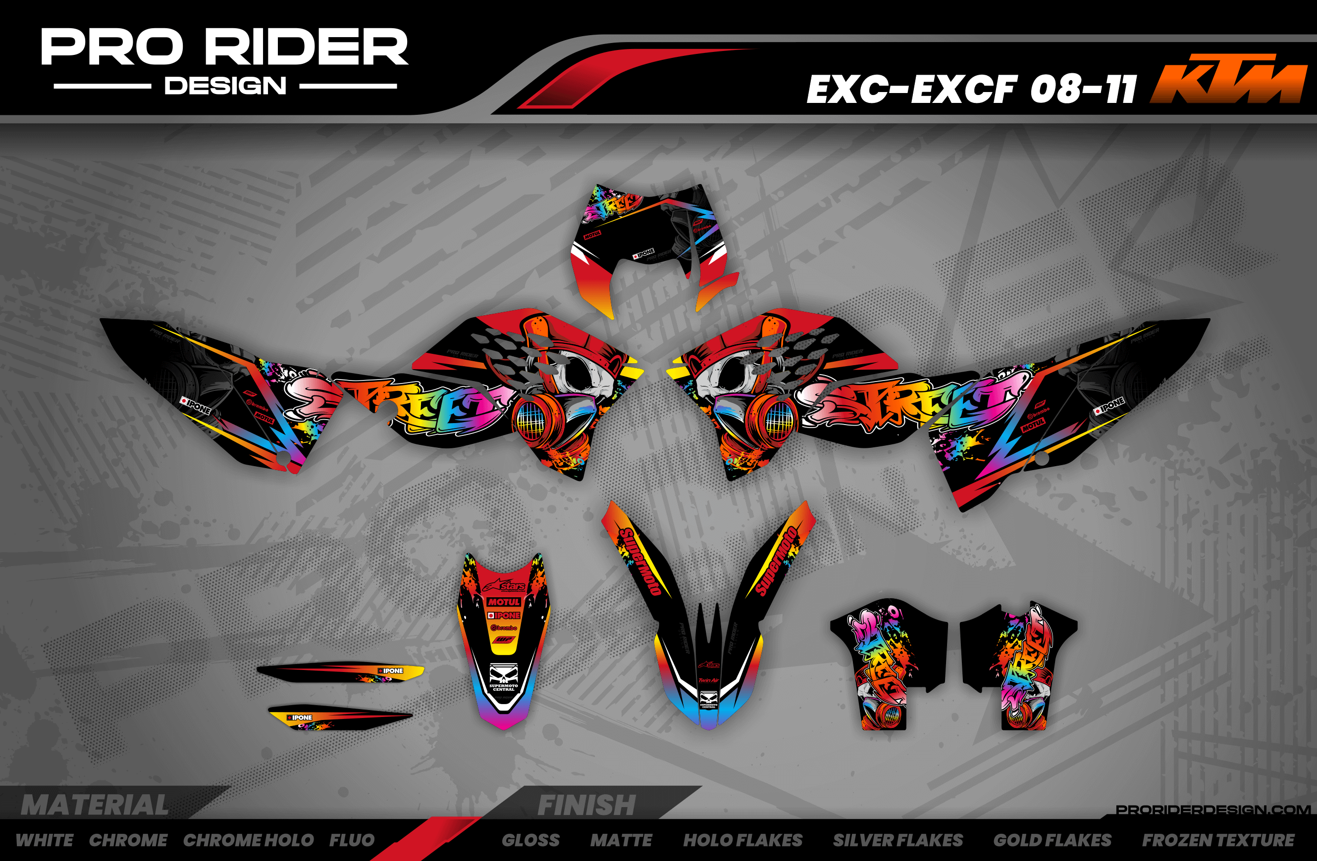 KTM SUPERMOTO Full Graphics Kit | Supermoto Street