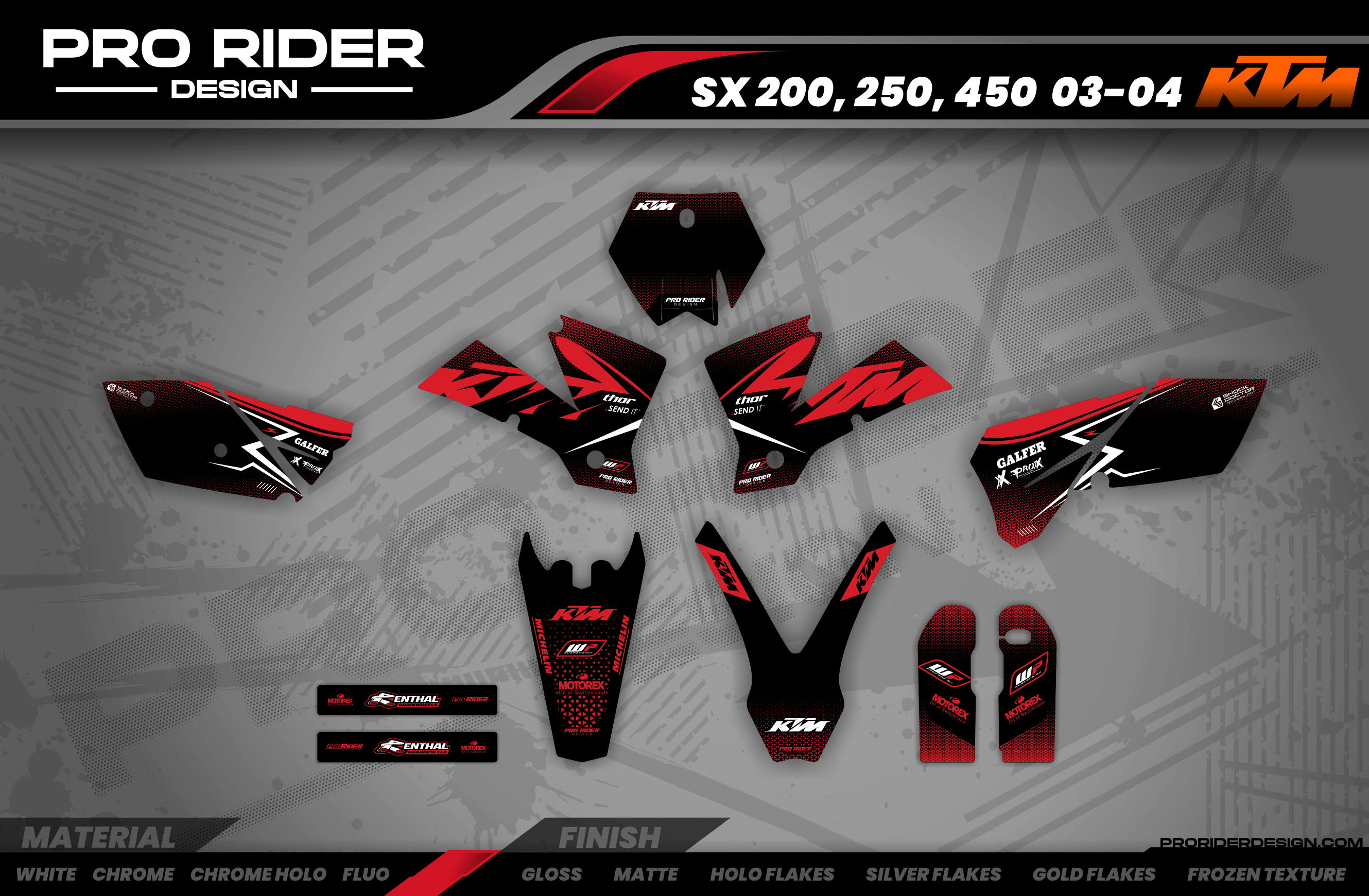 Custom Graphics KTM STOK RED