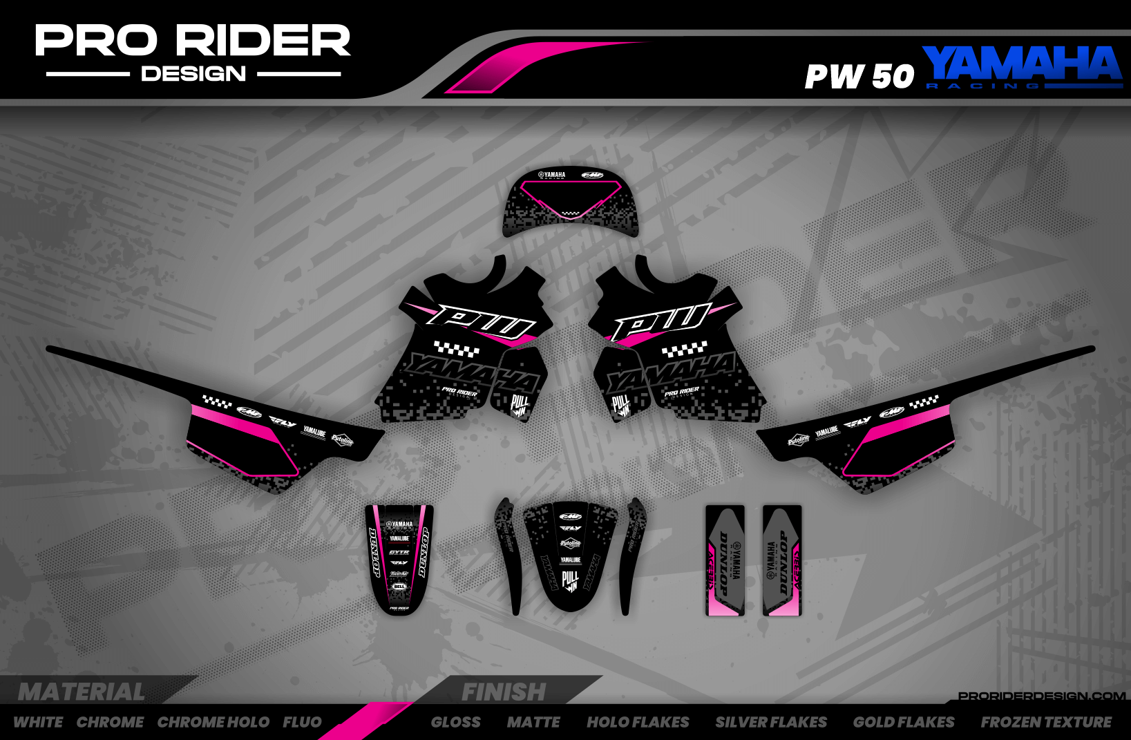 Yamaha Pw-Ttr Full Graphics Kit | Pixel black