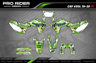 Graphics Kit FOX CAMO GREEN : amaze your friends with an original design