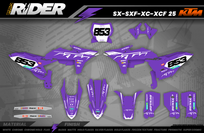 KTM Graphics SX XC SXF XCF EXC.. | Shadow Edition | Purple