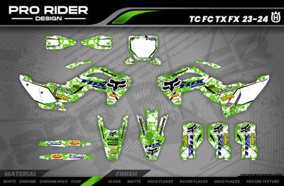 Graphics Kit FOX CAMO GREEN : amaze your friends with an original design