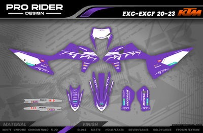 KTM Graphics SX XC SXF XCF EXC.. | Shadow Edition | Purple