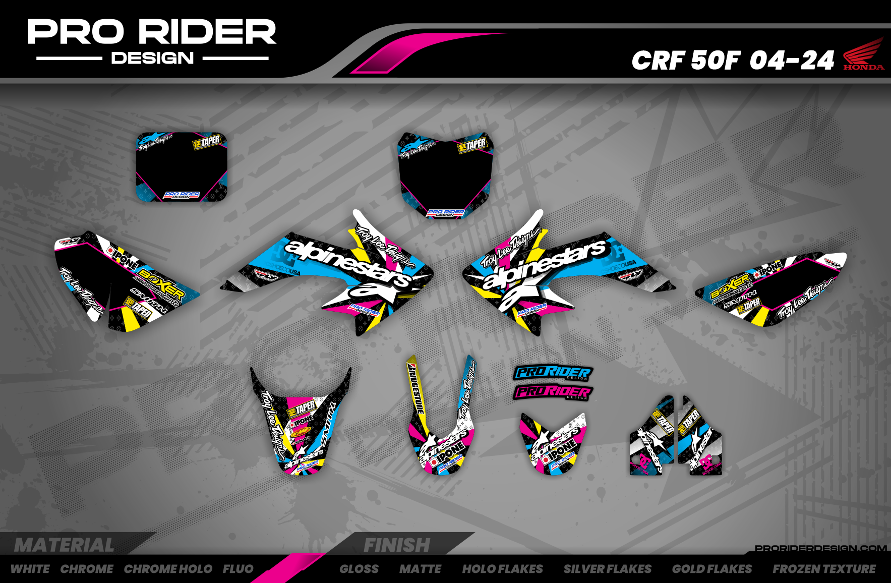 Graphics Kit ALPINESTARS MULTI : Design designed for your Motocross