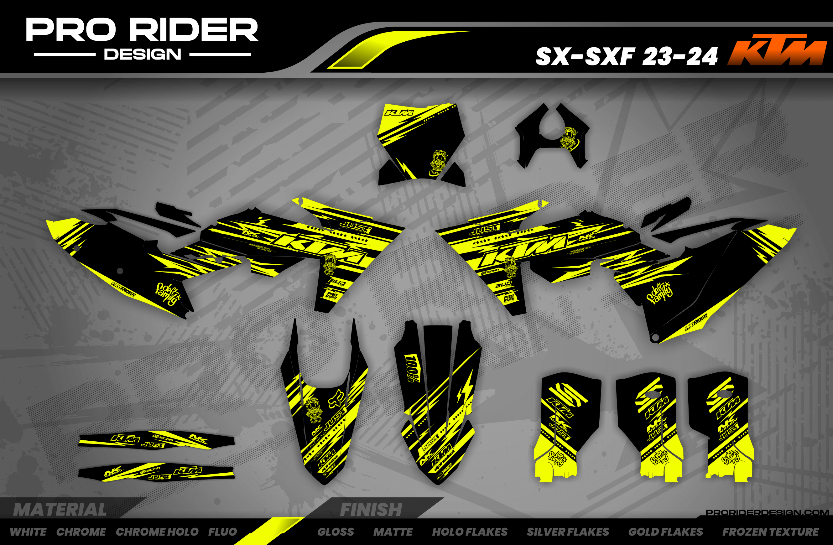 FLUO Graphics Kit KTM JUST1