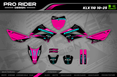 Graphics Kit LUCAS OIL PINK : The best kit for your bike