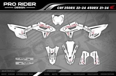 Graphics Kit HONDA BLINK WHITE
