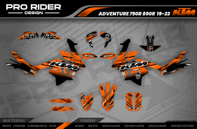 Ktm 790/890 Adventure Full Graphics Kit | Vertex