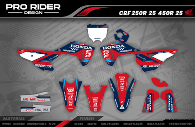 HONDA Custom Graphics Motocross TEAM HRC PROGRESSIVE | RED