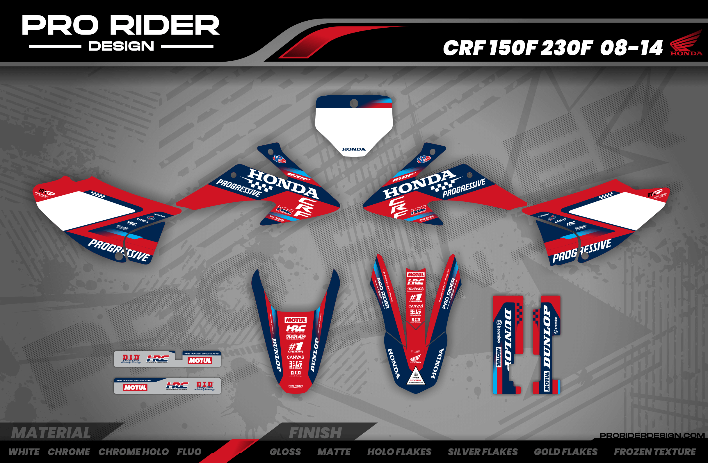 HONDA Custom Graphics Motocross TEAM HRC PROGRESSIVE | RED