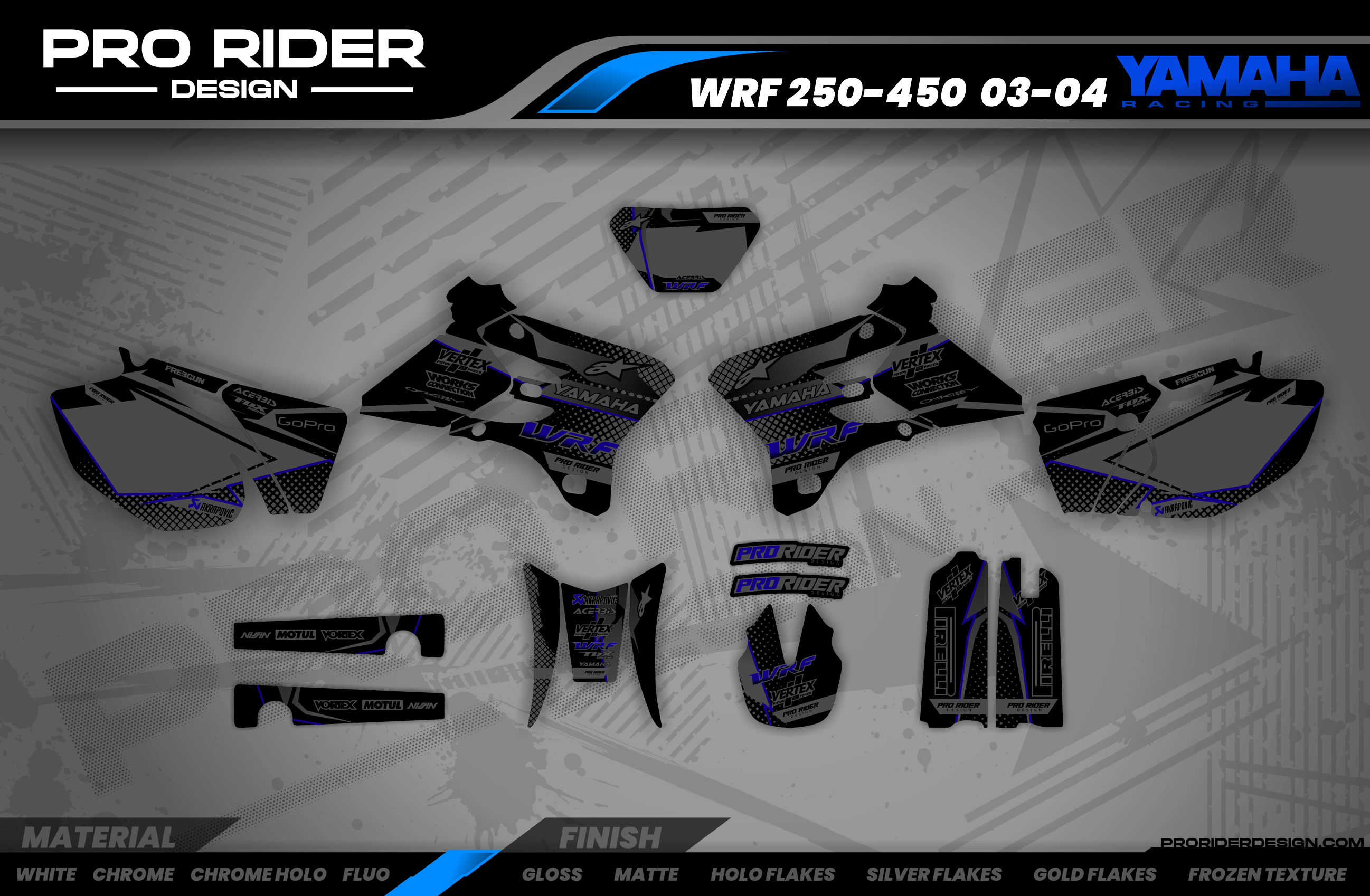 Yamaha graphics KIT FMRFACTORY DARK