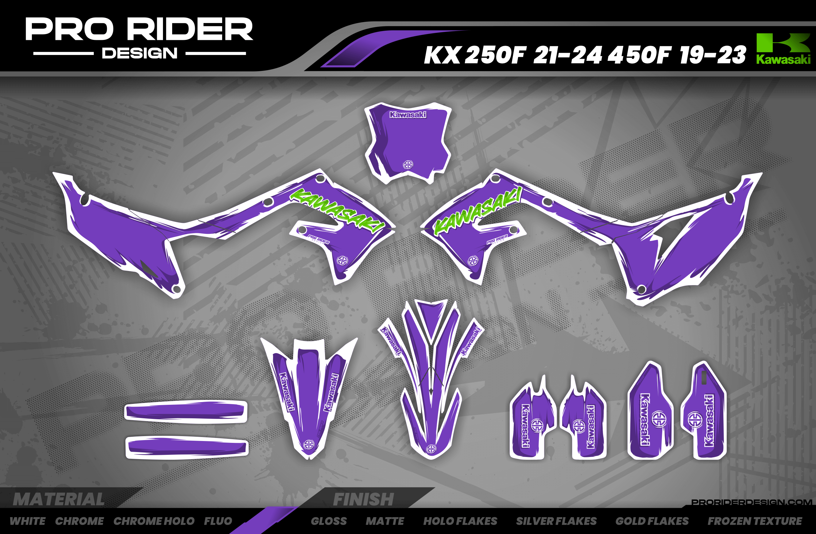 KAWA graphics KIT ARTEX PURP