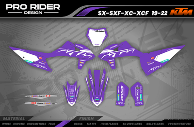 KTM Graphics SX XC SXF XCF EXC.. | Shadow Edition | Purple